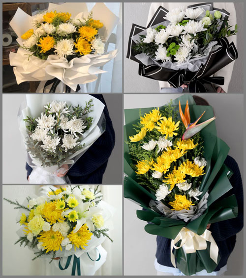 江苏镇江京口区象山街道白事花束代送